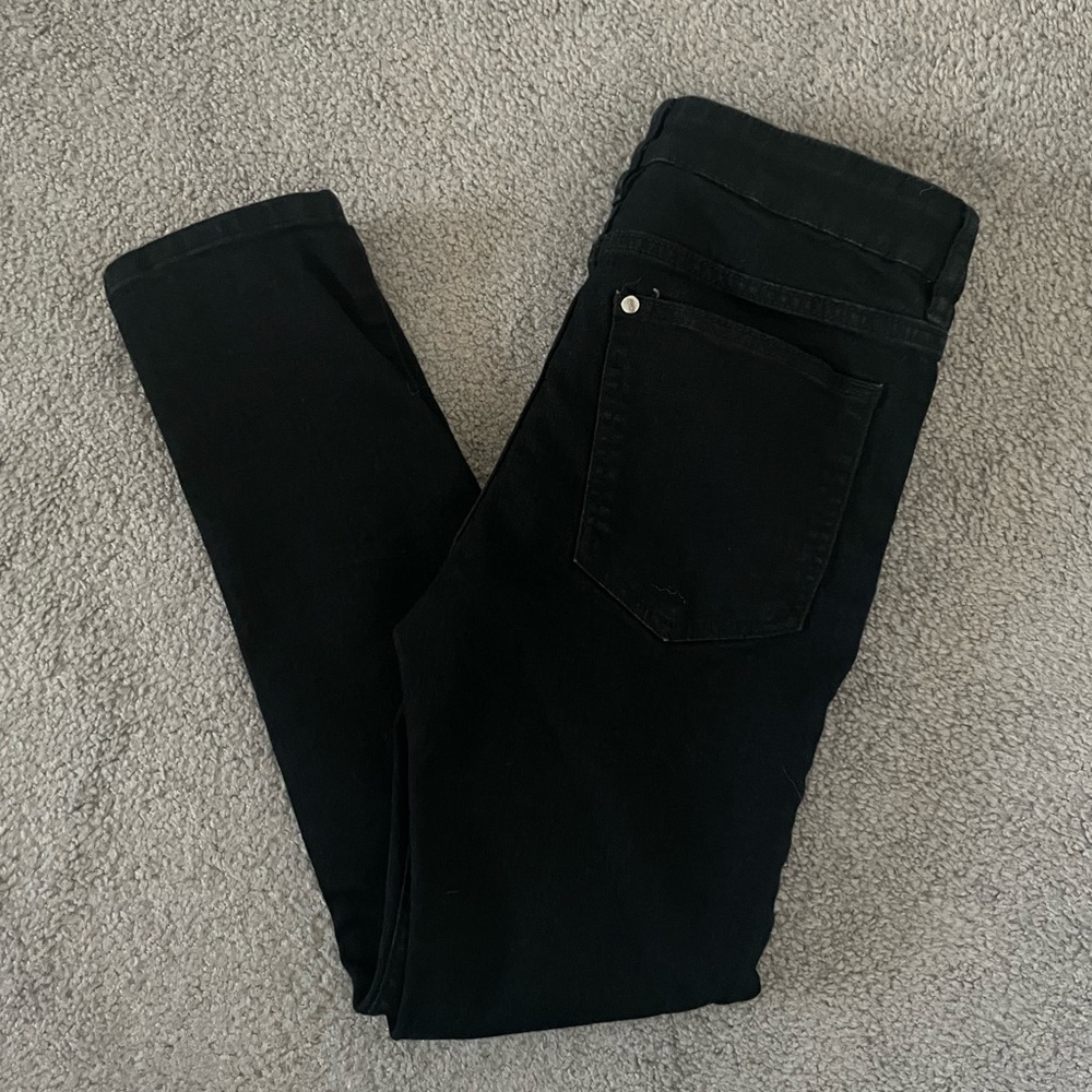 Boys black skinny jeans size 10
